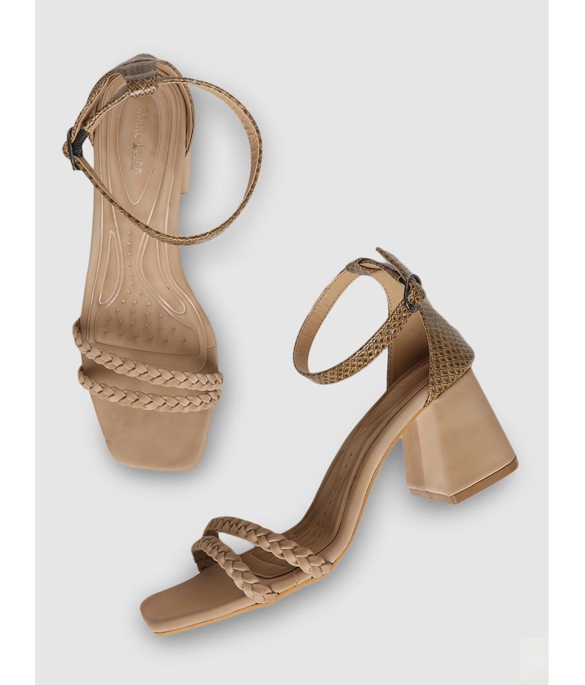     			MARC LOIRE - Beige Women's Sandal Heels