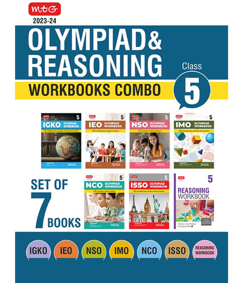     			Class 5: Work Book and Reasoning Book Combo for NSO-IMO-IEO-NCO-IGKO-ISSO