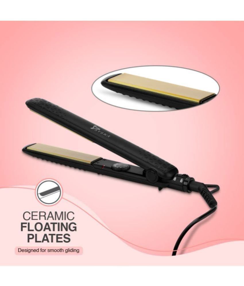 Syska HS6830 Black Black Hair Straightener Price in India Buy Syska
