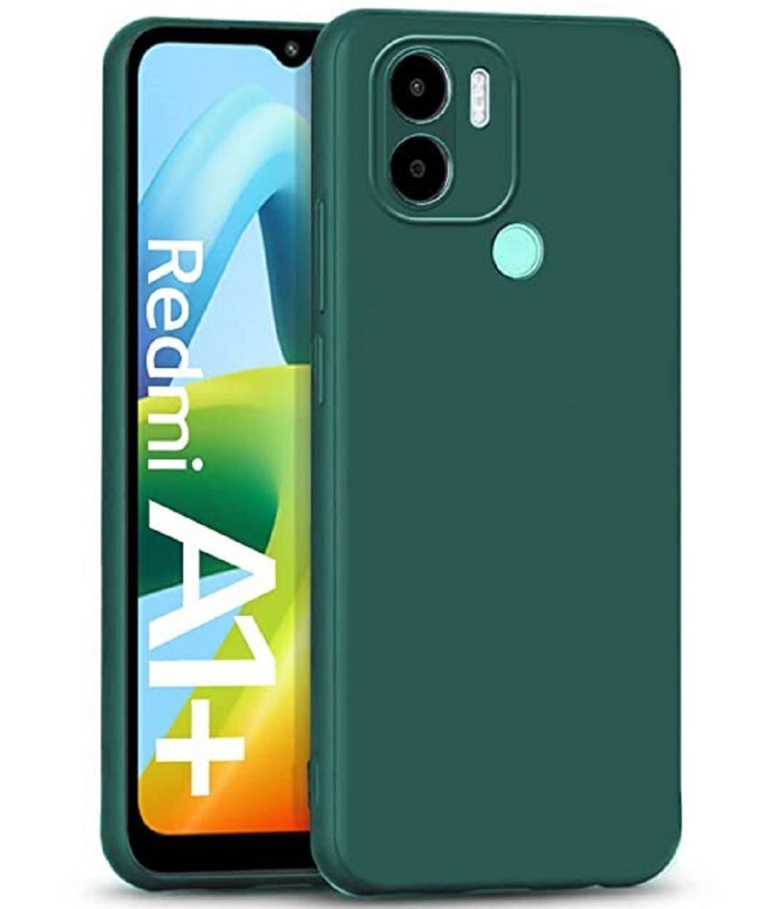     			CASE VA - Green Silicon Plain Cases Compatible For Redmi A1 Plus ( Pack of 1 )