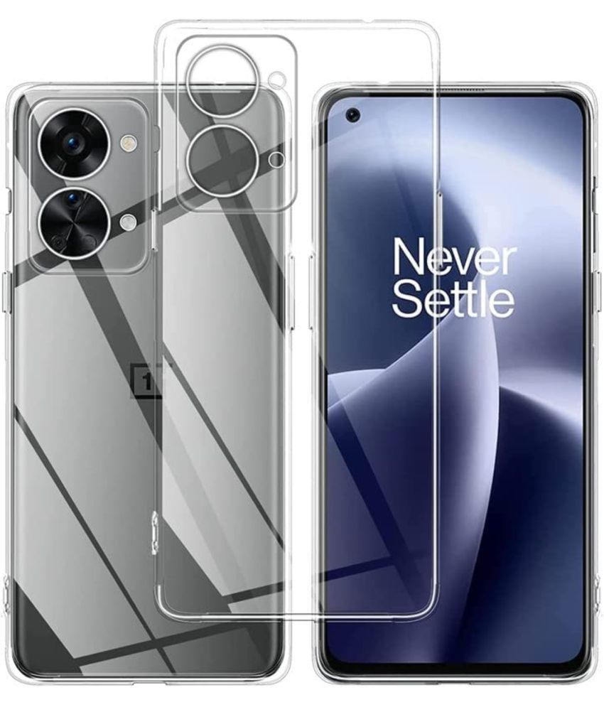     			Case Vault Covers - Transparent Silicon Silicon Soft cases Compatible For Oneplus Nord 2t ( Pack of 1 )