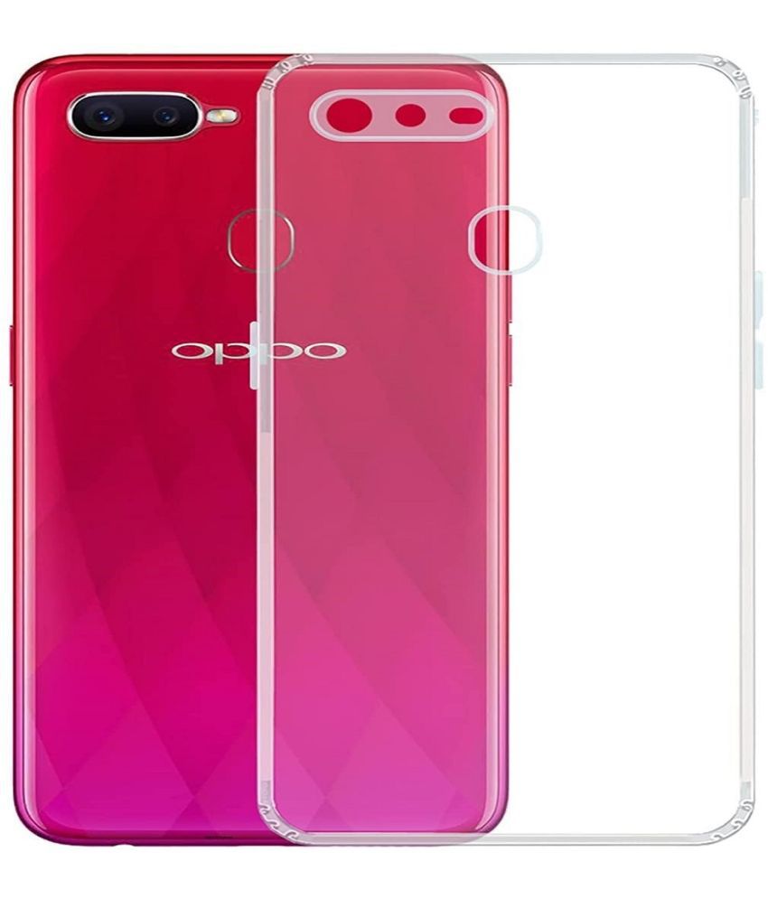     			Case Vault Covers - Transparent Silicon Silicon Soft cases Compatible For Oppo F9 Pro ( Pack of 1 )