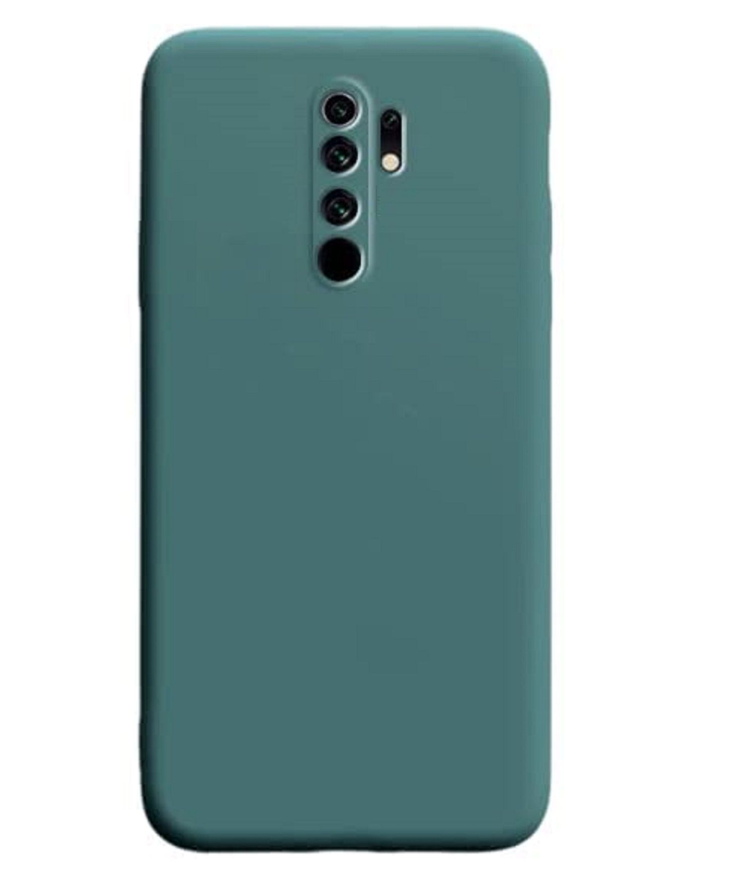     			ZAMN - Green Silicon Plain Cases Compatible For Oppo A5 2020 ( Pack of 1 )