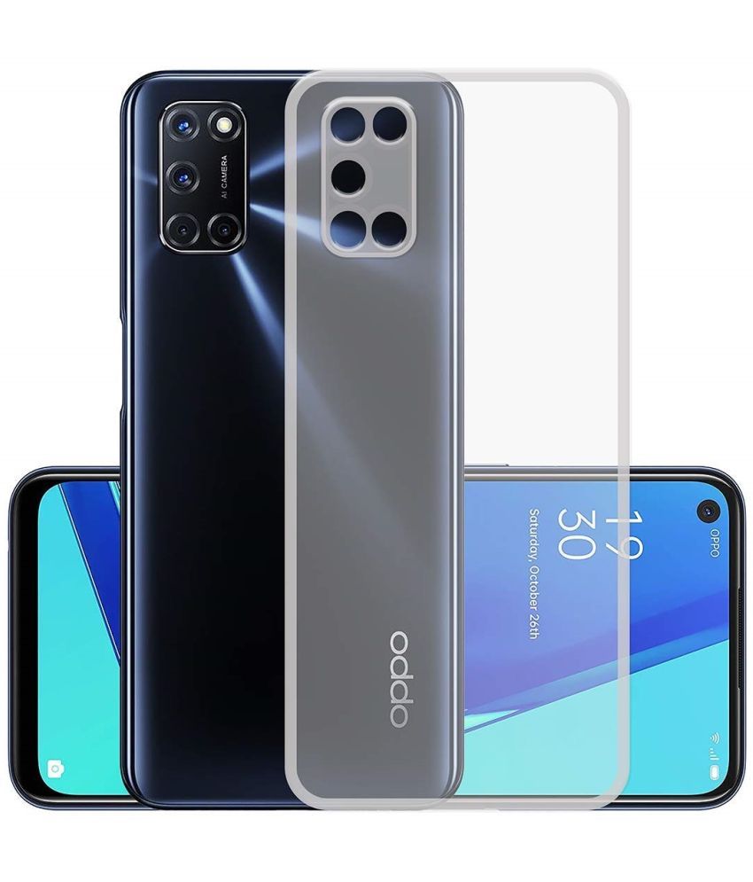     			ZAMN - Transparent Silicon Plain Cases Compatible For OPPO A72 ( Pack of 1 )