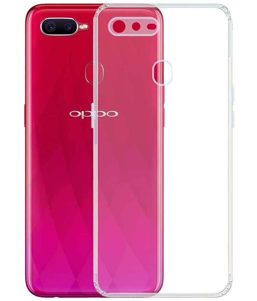     			ZAMN - Transparent Silicon Plain Cases Compatible For Oppo F9 Pro ( Pack of 1 )