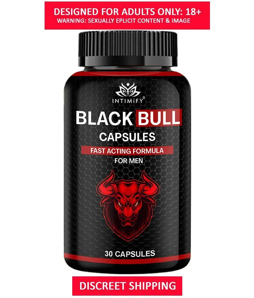 Intimify Black Bull Capsules for, sex stamina, Sex Power, penis capsule, sex  capsule, ling mota lamba capsule, shilajit capsule, shilajeet, extra power  capsule, musli, ayurvedic sexual stamina supplements, sexual wellness men,  ling