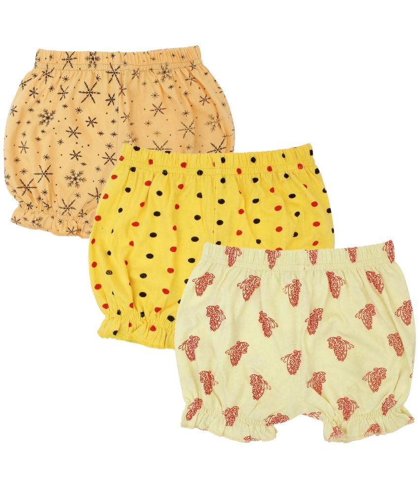     			Diaz - Multicolor Cotton Girls Hot Pants ( Pack of 3 )