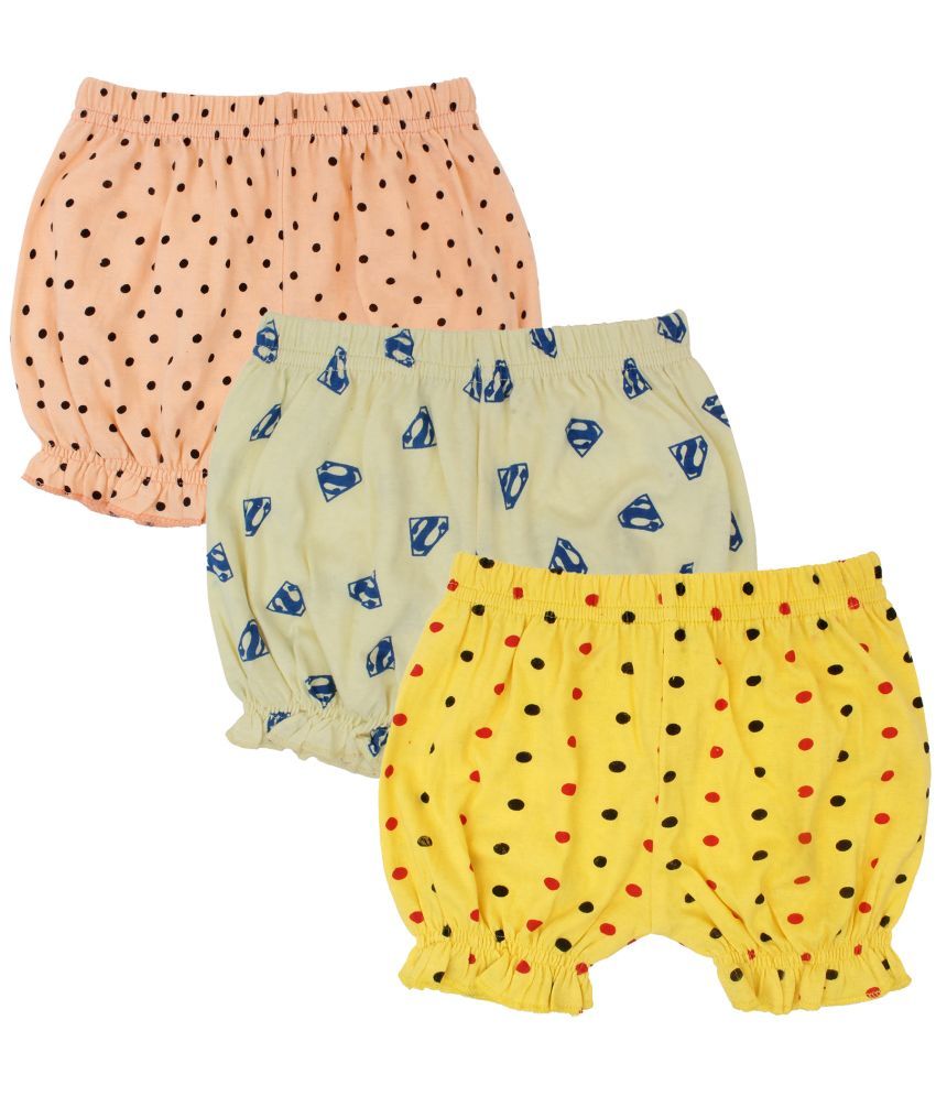     			Diaz - Multicolor Cotton Girls Hot Pants ( Pack of 3 )