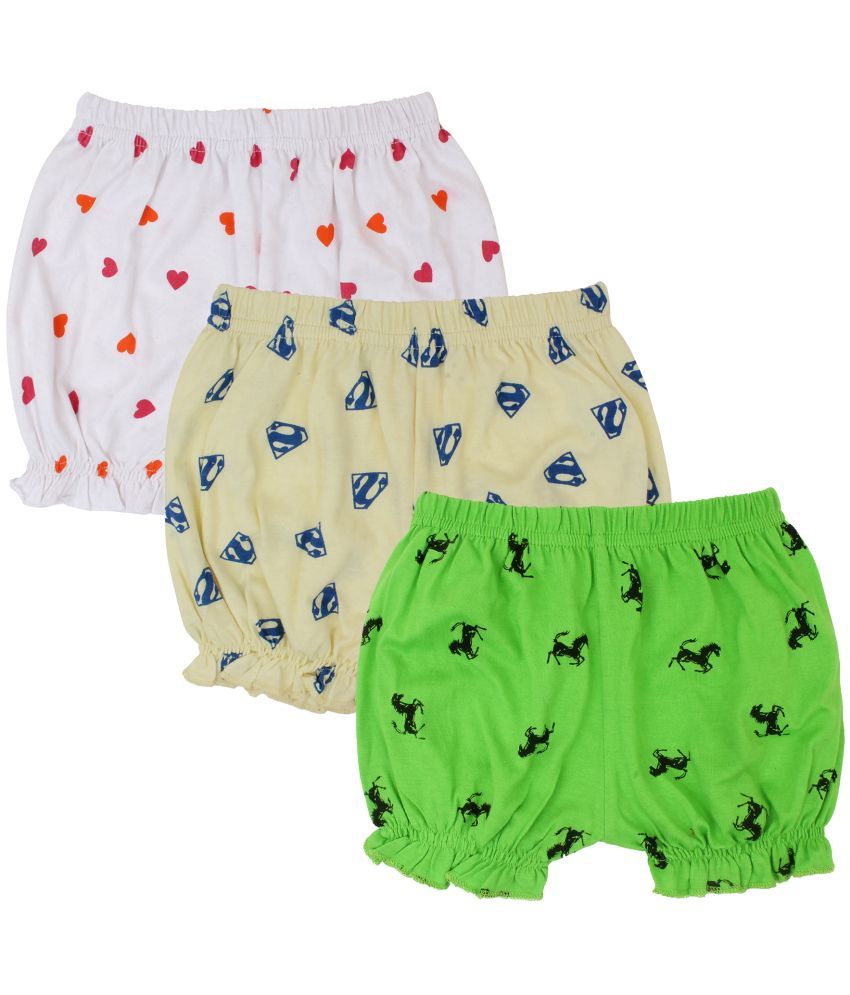     			Diaz - Multicolor Cotton Girls Hot Pants ( Pack of 3 )