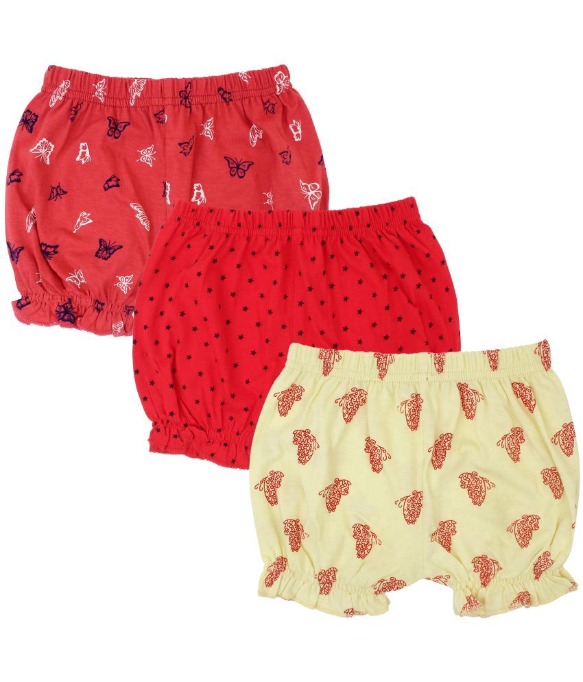     			Diaz - Multicolor Cotton Girls Hot Pants ( Pack of 3 )