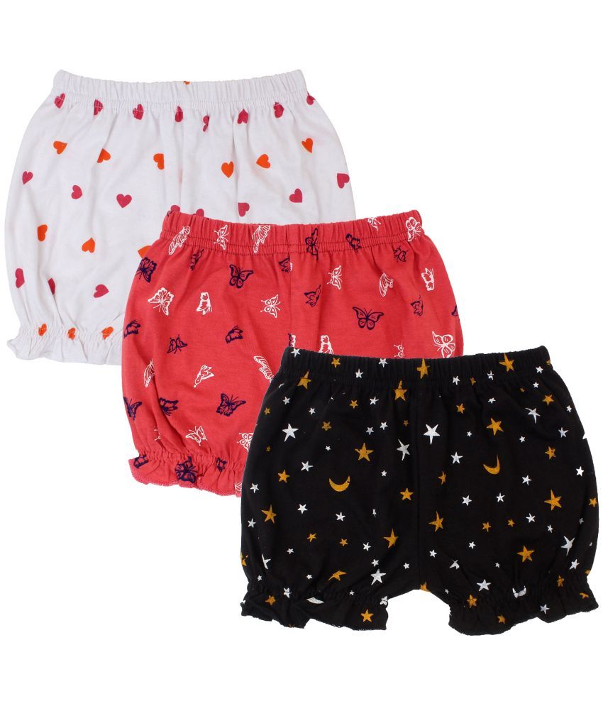     			Diaz - Multicolor Cotton Girls Hot Pants ( Pack of 3 )