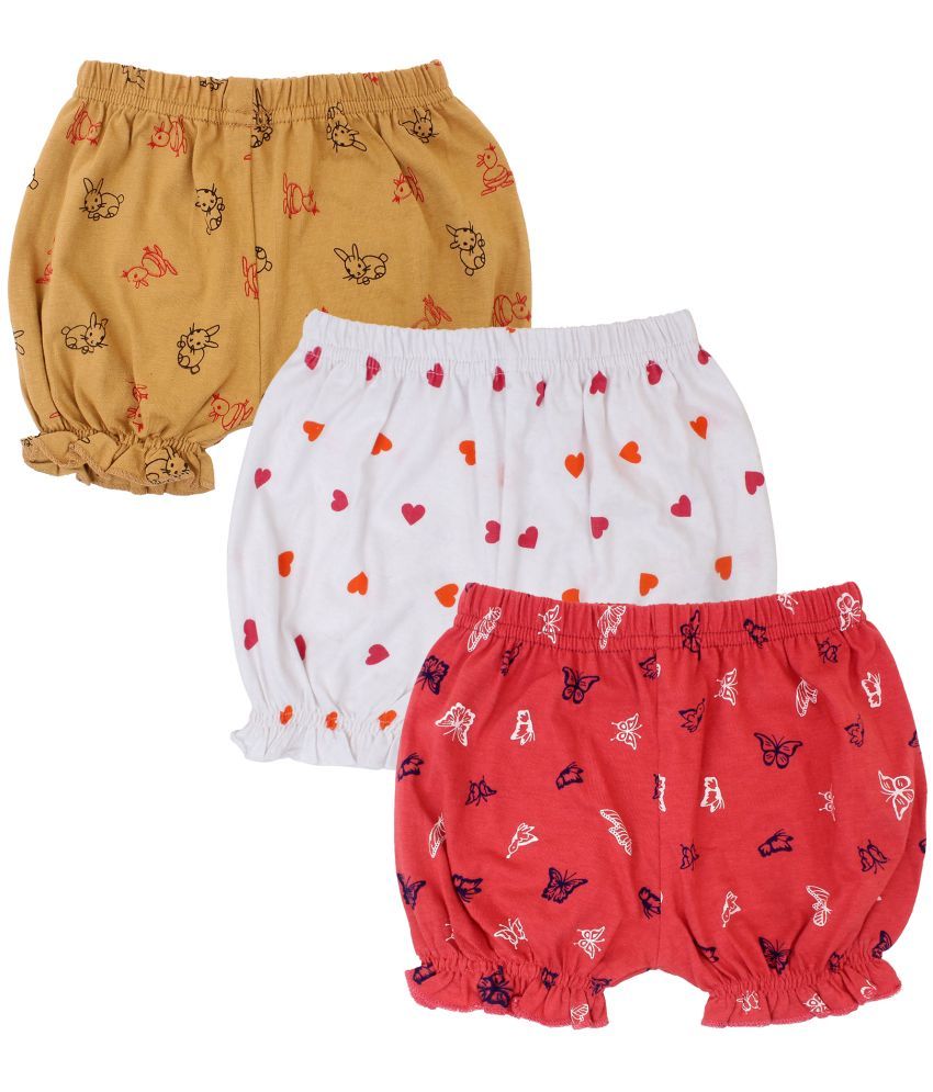     			Diaz - Multicolor Cotton Girls Hot Pants ( Pack of 3 )