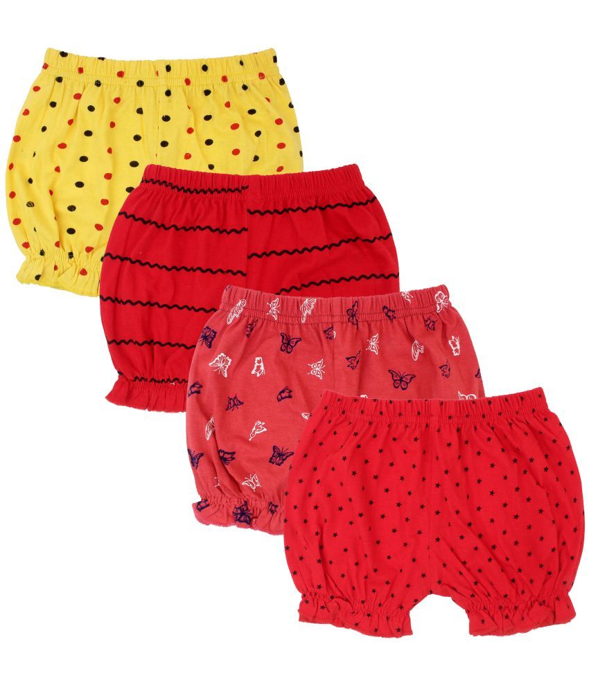     			Diaz - Multicolor Cotton Girls Hot Pants ( Pack of 4 )