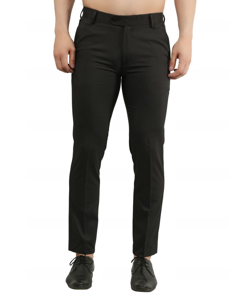     			JB JUST BLACK Black Slim Formal Trouser ( Pack of 1 )