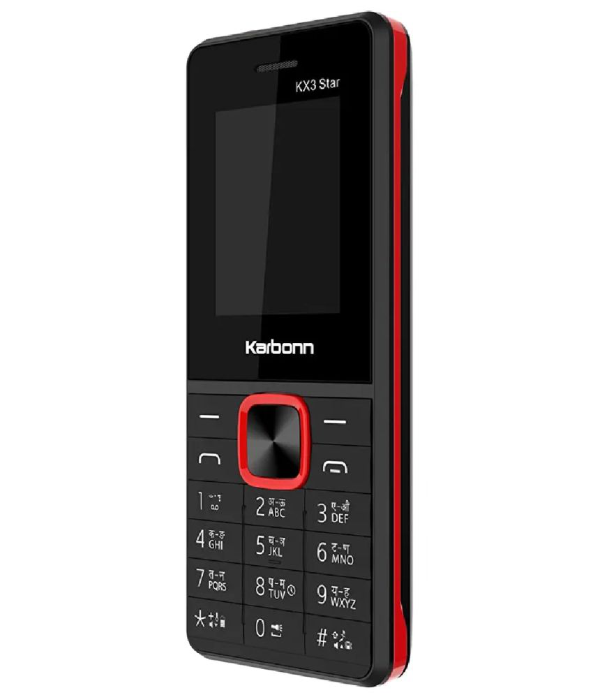     			Karbonn KX3 Star Dual SIM Feature Phone Black Red