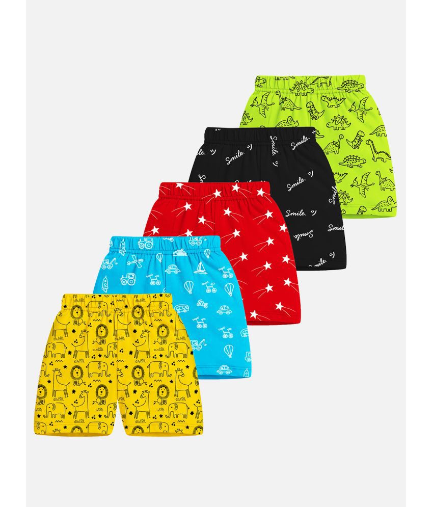     			Trampoline - Multicolor Cotton Boys Shorts ( Pack of 5 )