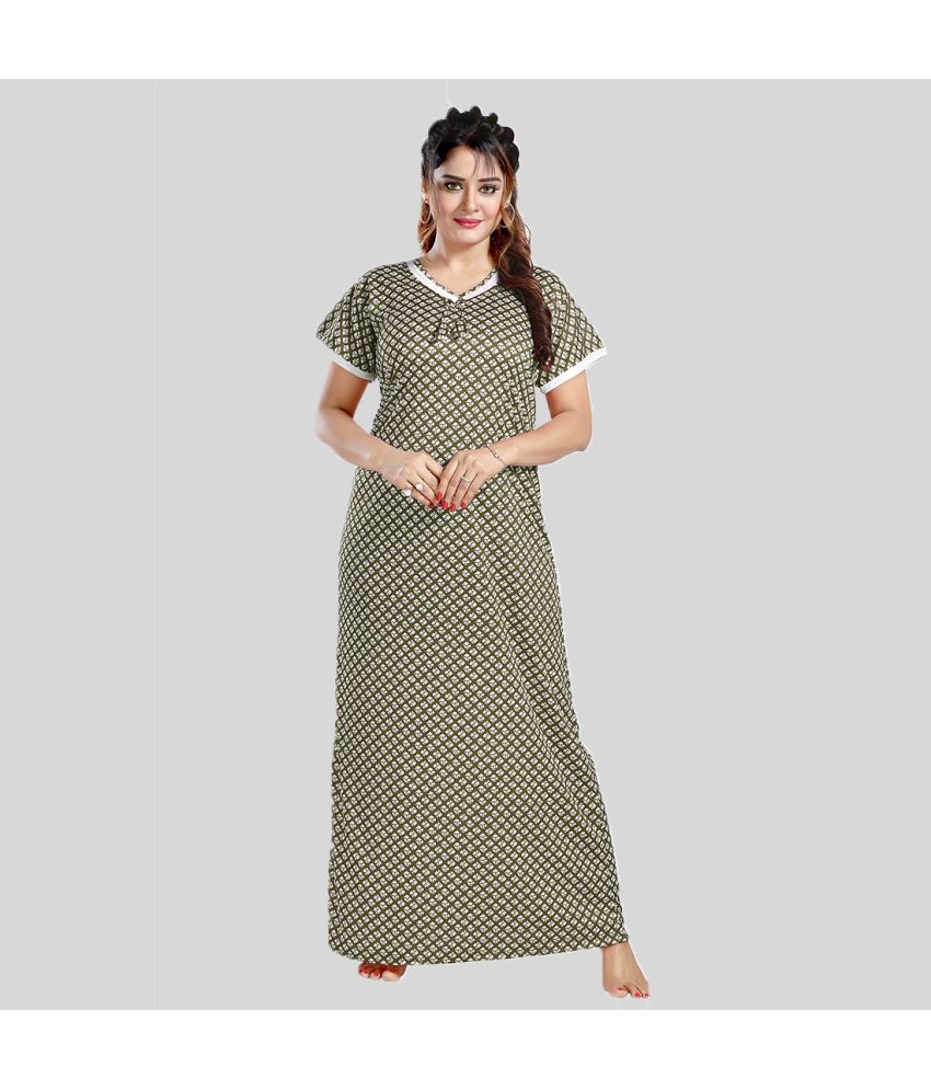     			Gutthi - Green Rayon Women's Nightwear Nighty & Night Gowns ( Pack of 1 )