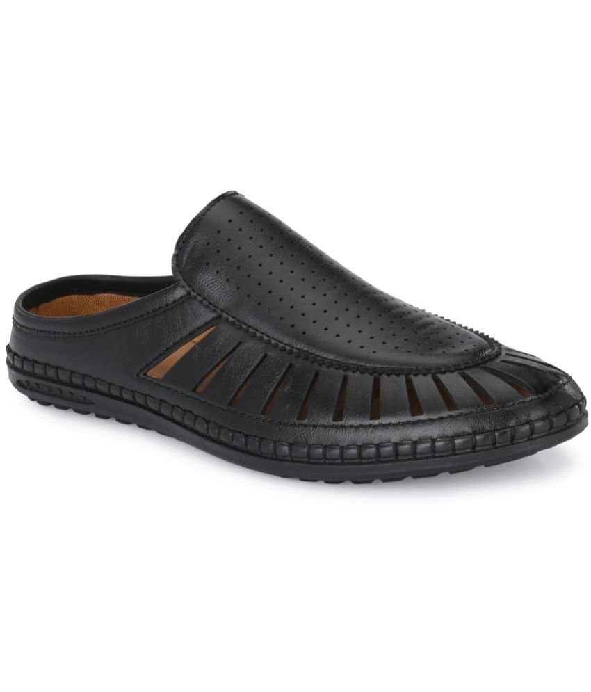     			ShoeRise - Black Men's Sandals