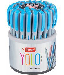 Flair Yolo Ball Pen (Pack Of 50, Blue, Black ,Red)