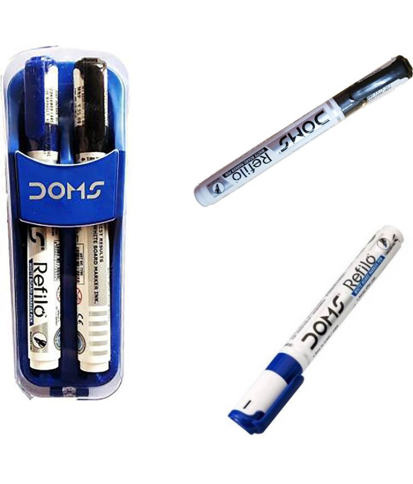     			Doms Magnetic Magnetic With Marker Dusters With 10 Markers (Set Of 10, Black, Blue)