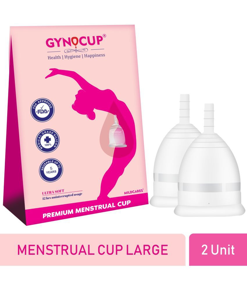     			GynoCup - Silicone Reusable Menstrual Cup Large ( Pack of 2 )