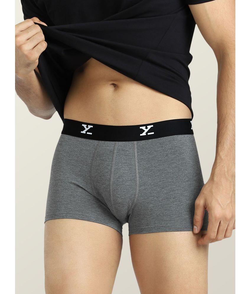     			XYXX Pack of 1 Modal Trunks For Men's ( Grey Melange )