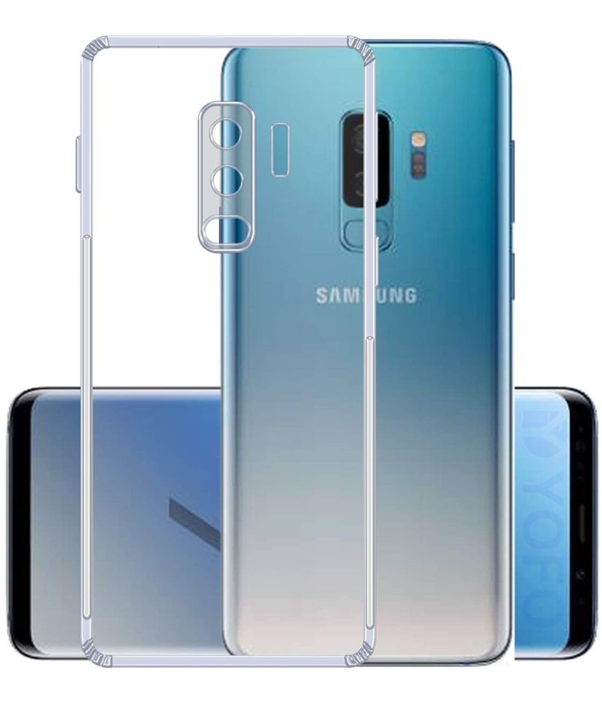     			Case Vault Covers - Transparent Silicon Silicon Soft cases Compatible For Samsung Galaxy S9 Plus ( Pack of 1 )