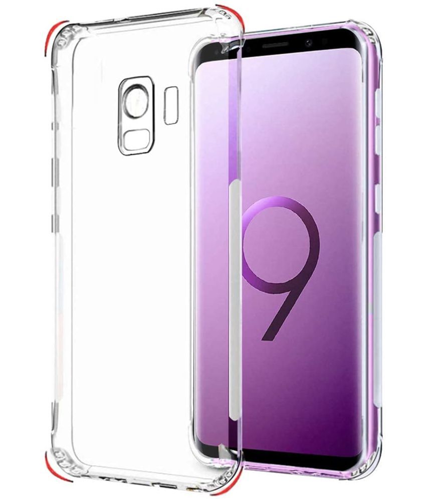     			Case Vault Covers - Transparent Silicon Silicon Soft cases Compatible For Samsung Galaxy S9 ( Pack of 1 )