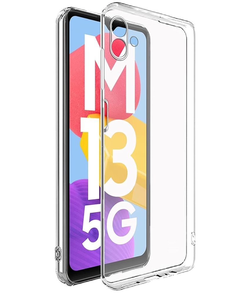     			Case Vault Covers - Transparent Silicon Silicon Soft cases Compatible For Samsung Galaxy M13 5g ( Pack of 1 )