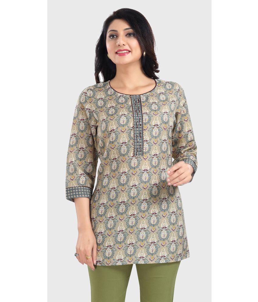     			Meher Impex - Olive Rayon Women's Tunic ( Pack of 1 )