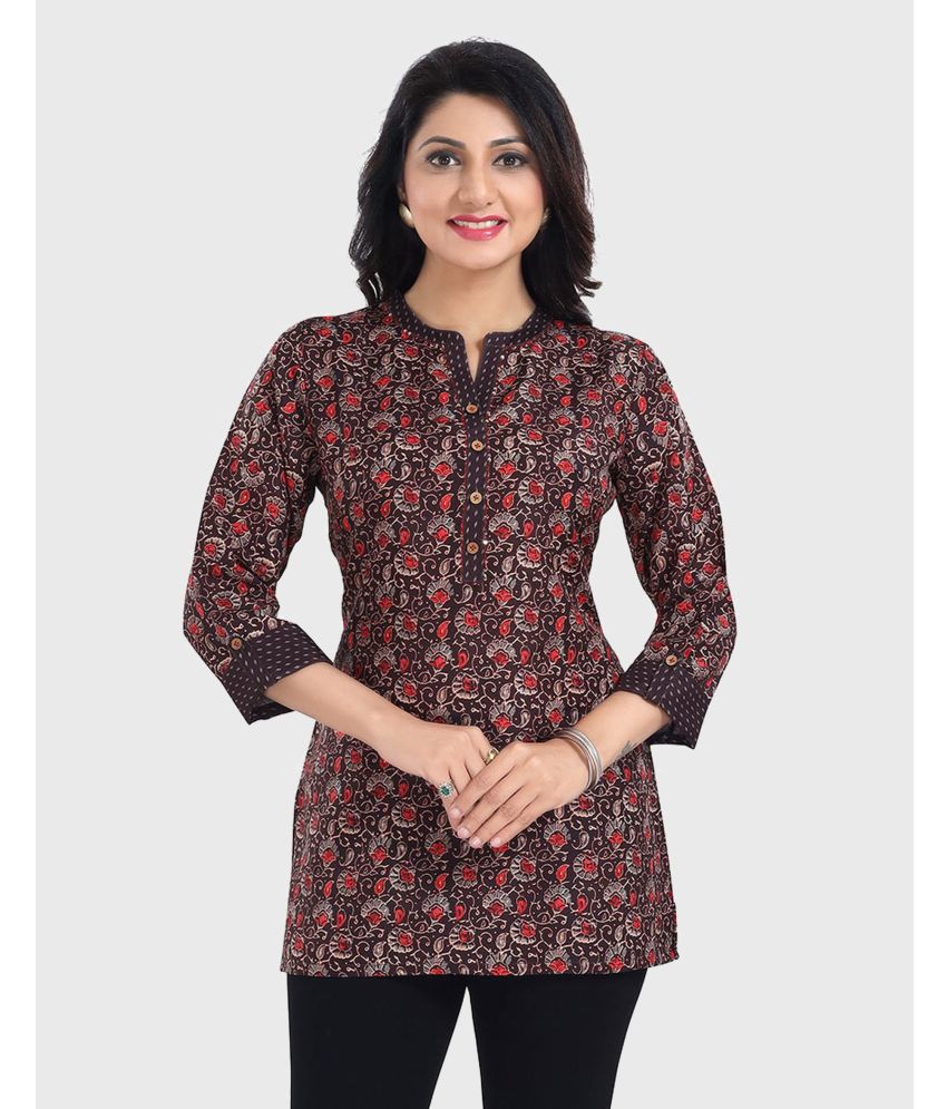     			Meher Impex - Wine Rayon Women's Tunic ( Pack of 1 )