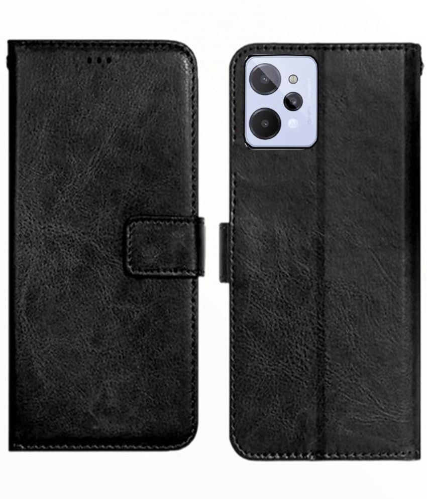     			RGVEEN - Black Artificial Leather Flip Cover Compatible For Realme C31 ( Pack of 1 )
