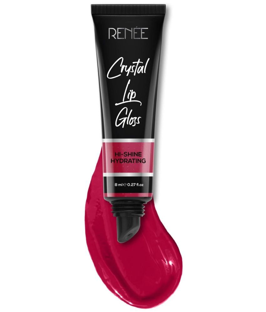     			RENEE Crystal Lip Gloss Garnet, Lightweight & Glossy Non-Sticky Formula, Keeps Lips Soft, 8ml