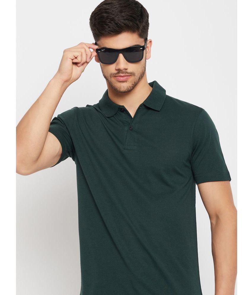     			UNIBERRY - Green Cotton Blend Regular Fit Men's Polo T Shirt ( Pack of 1 )