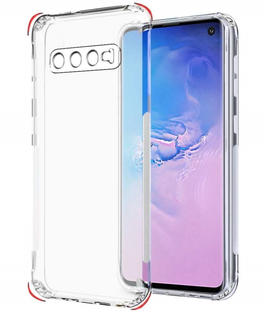     			ZAMN - Transparent Silicon Plain Cases Compatible For Samsung Galaxy S10 ( Pack of 1 )