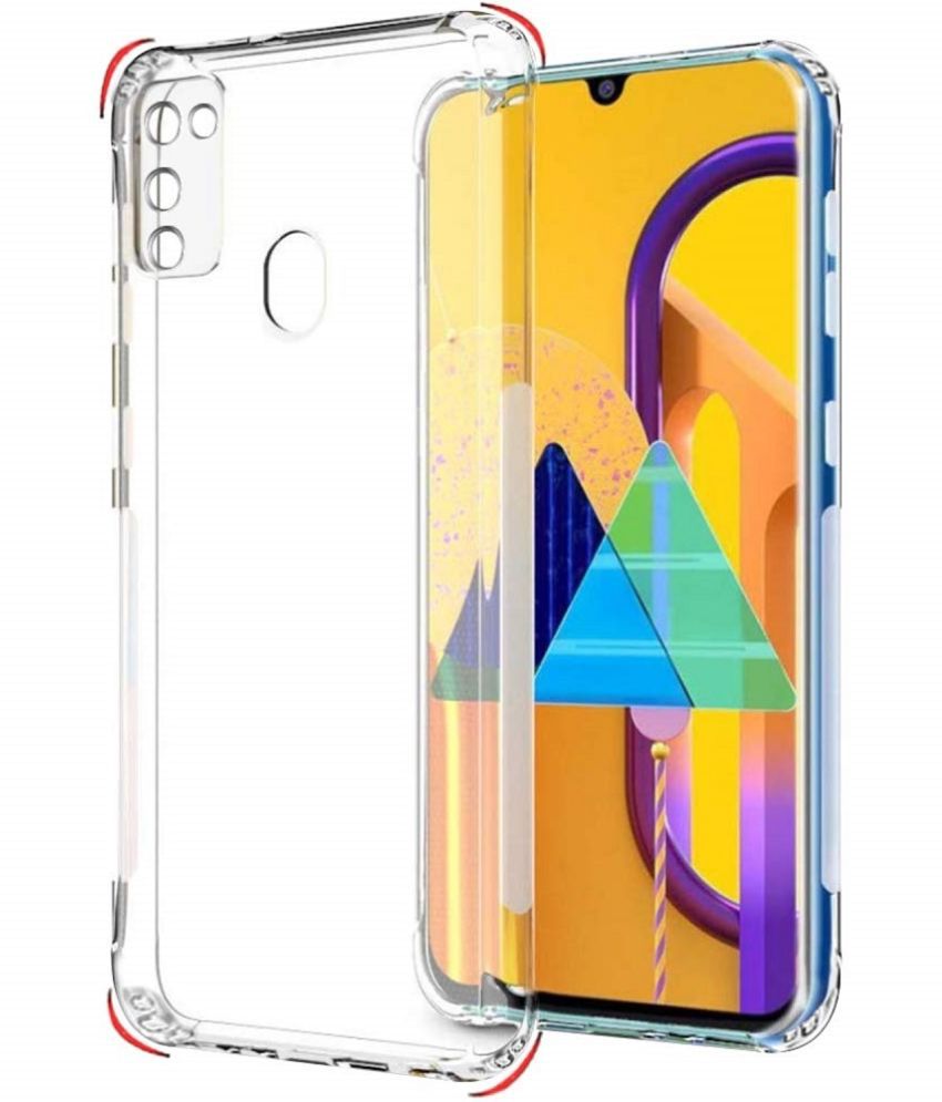     			ZAMN - Transparent Silicon Plain Cases Compatible For Samsung Galaxy M21 2021 ( Pack of 1 )
