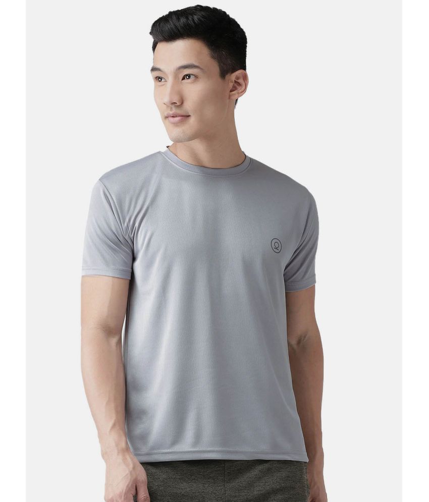     			Chkokko - Light Grey Polyester Regular Fit Men's Sports T-Shirt ( Pack of 1 )