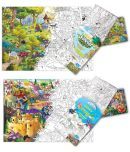 GIANT JUNGLE SAFARI COLOURING POSTER and GIANT DRAGON COLOURING POSTER | Gift Pack of 2 Posters I best colouring kit for 10+ kids