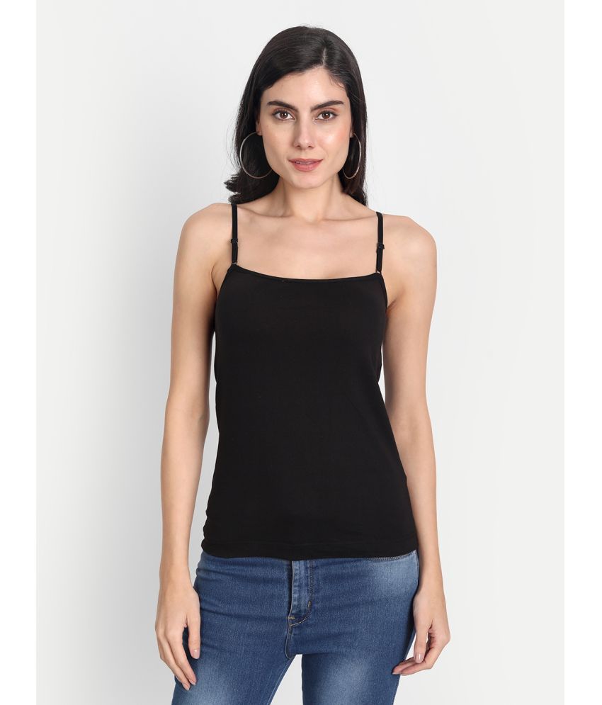     			AIMLY Cotton Slip - Black Single