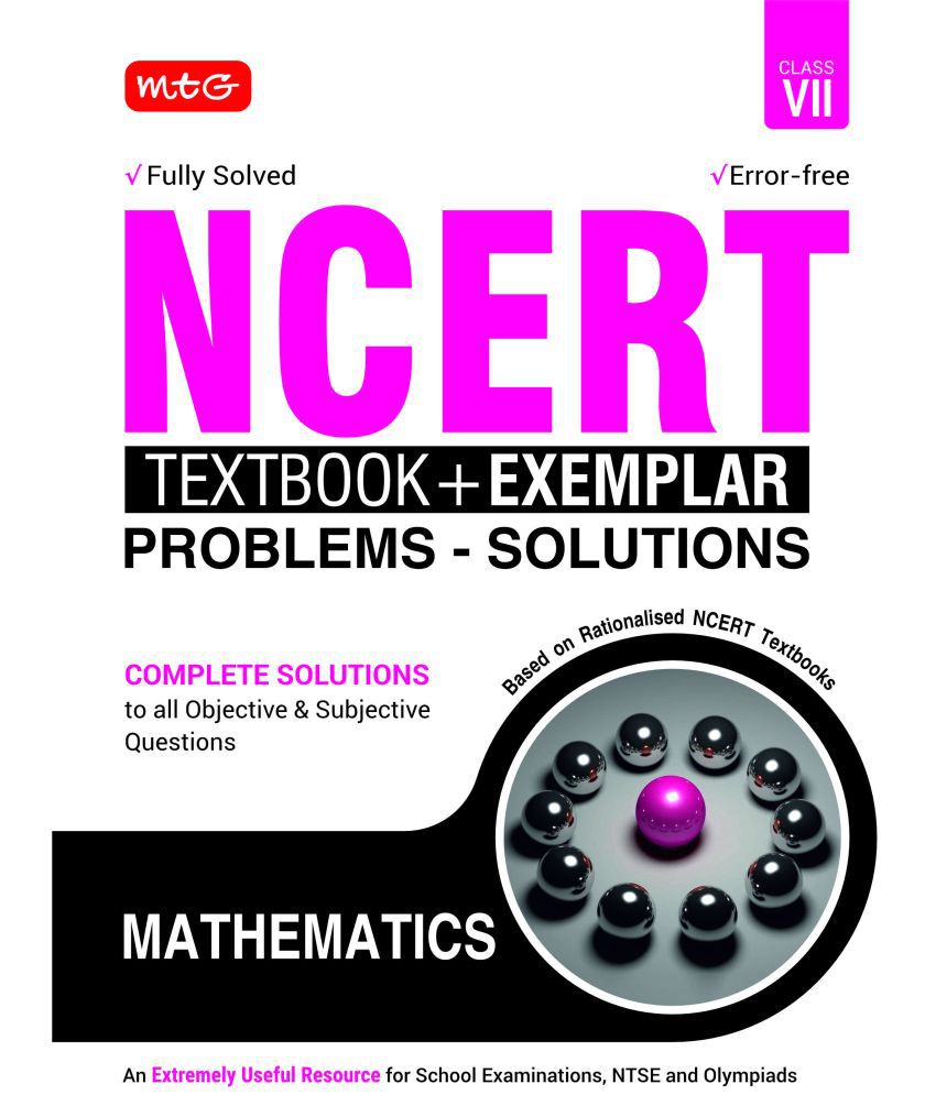     			NCERT Textbook + Exemplar Problem Solutions Mathematics Class 7