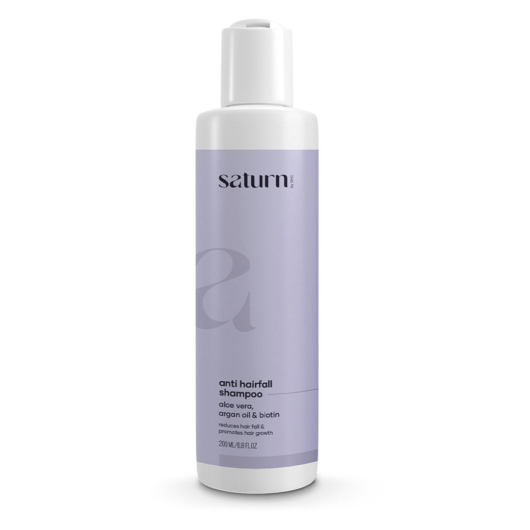     			Saturn by GHC DHT Blocker Hair Shampoo, Promotes Hair Growth, Contains Aloe Vera, Argan Oil (200 ml)
