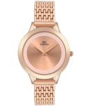 IIK COLLECTION - Rose Gold Stainless Steel Analog Womens Watch