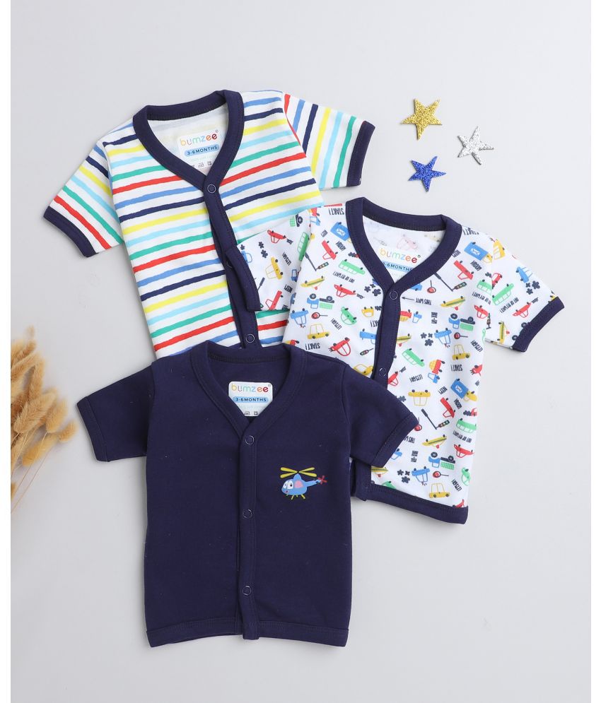     			BUMZEE - Navy Baby Boy T-Shirt ( Pack of 3 )