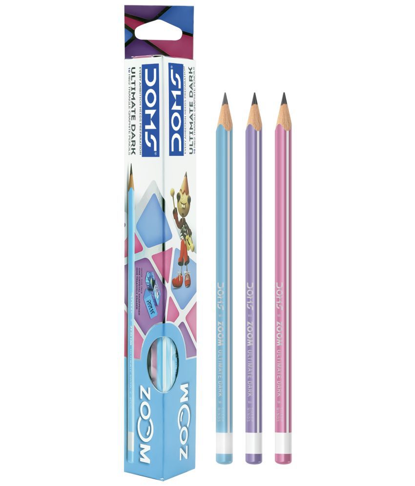     			Doms Zoom Triangle Pencil ( Pack Of 5 Packet )