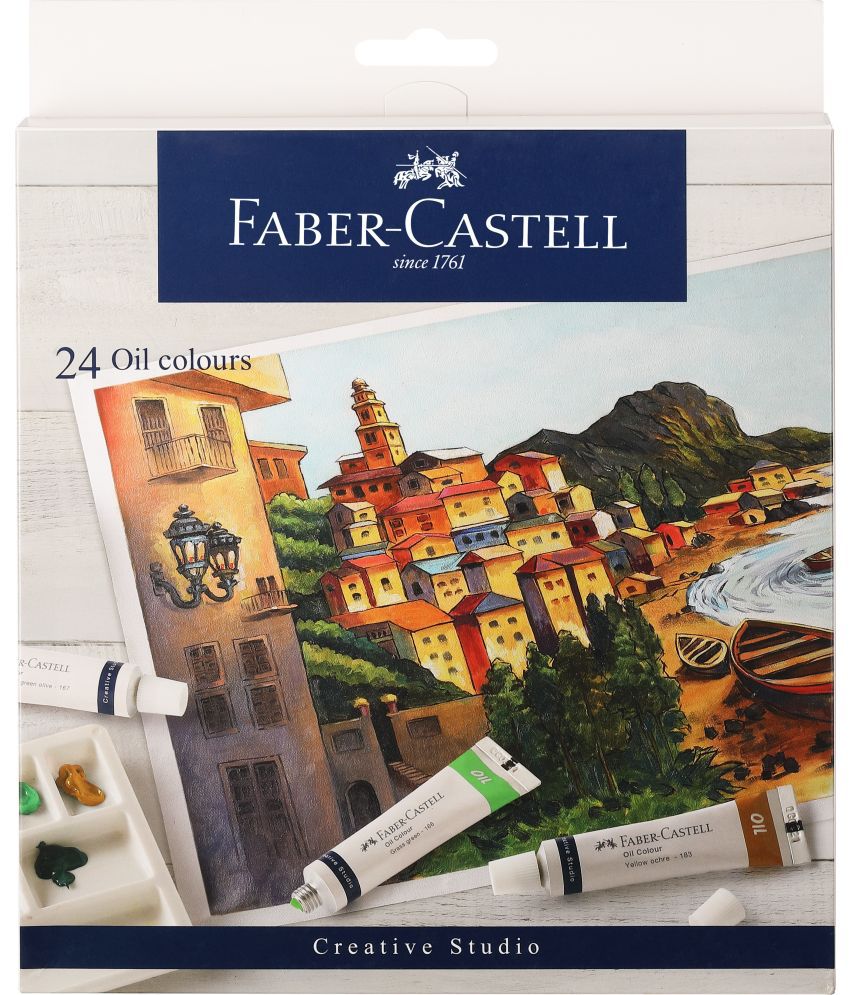     			Faber-Castell Creative Studio Oil Colours (9X24Ml) (Set Of 1, Multicolor)