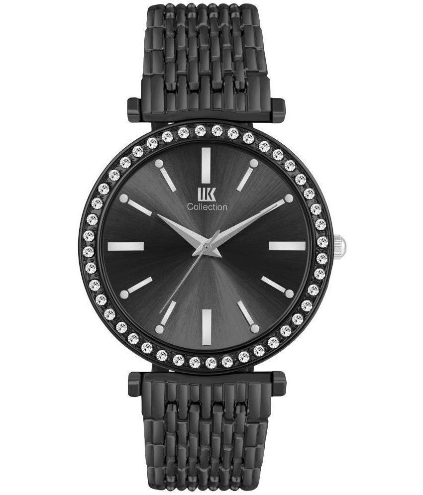     			IIK COLLECTION - Black Stainless Steel Analog Womens Watch