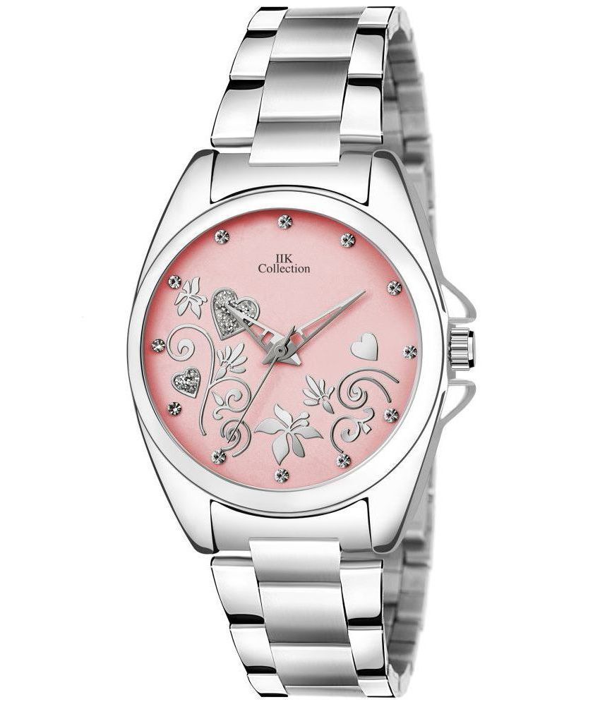     			IIK COLLECTION - Silver Stainless Steel Analog Womens Watch