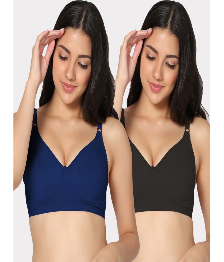     			IN CARE LINGERIE Pack of 2 Cotton Lightly Padded Women's T-Shirt Bra ( Multicolor )