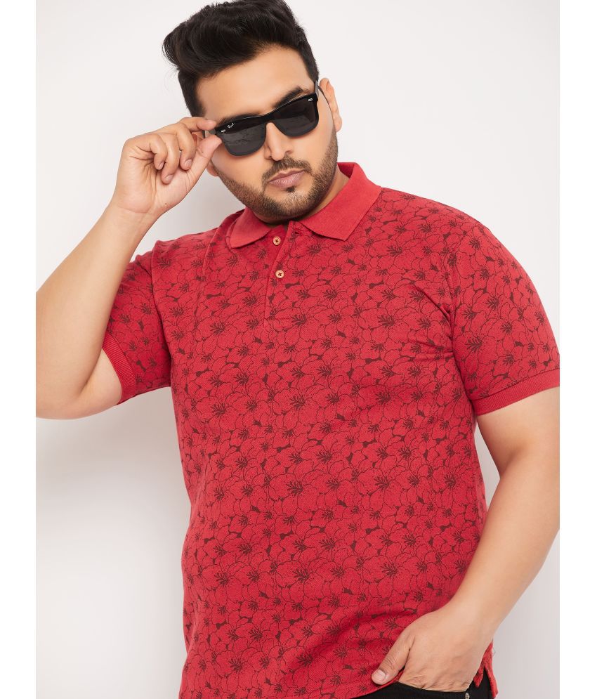     			NUEARTH - Red Cotton Blend Regular Fit Men's Polo T Shirt ( Pack of 1 )