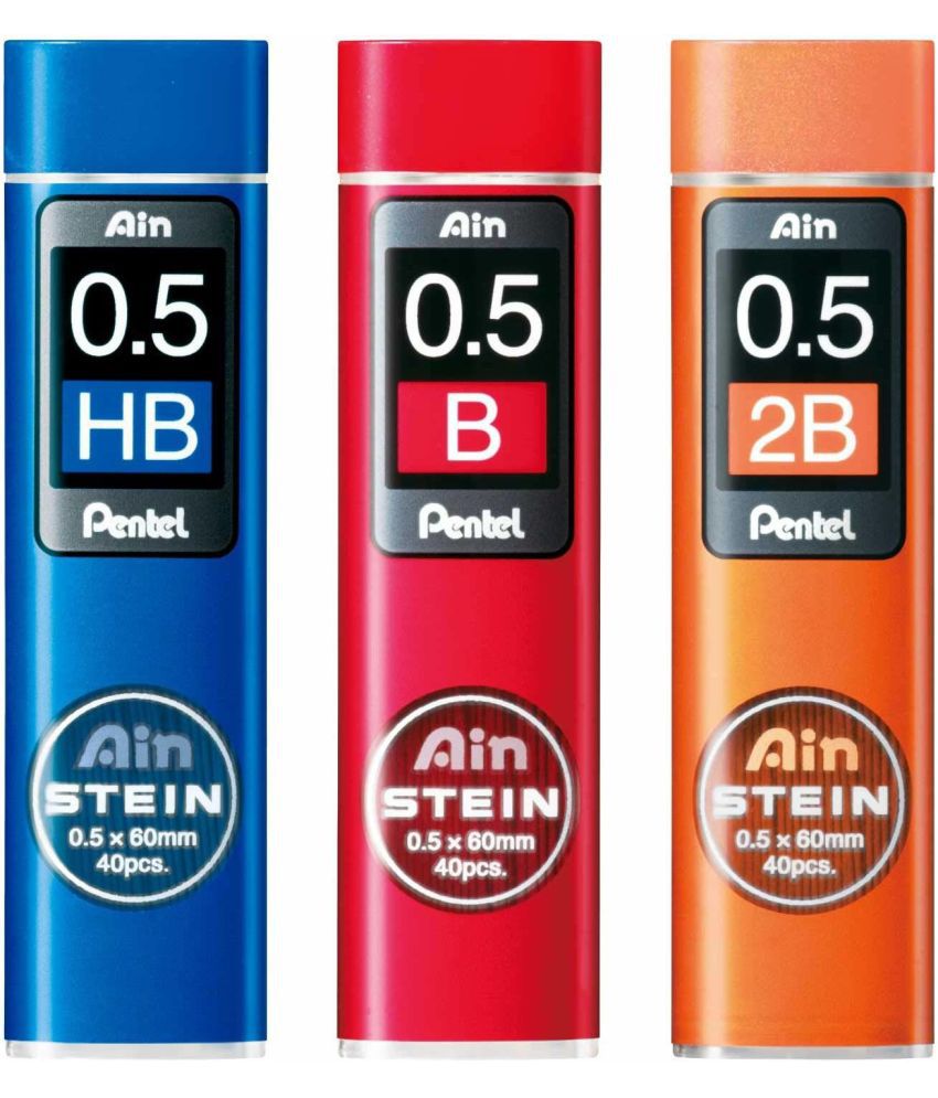     			Pentel Mechanical Pencil Core Ein Core Stein 0.5Mm Hb/B / 2B Set Pencil (Multicolor)